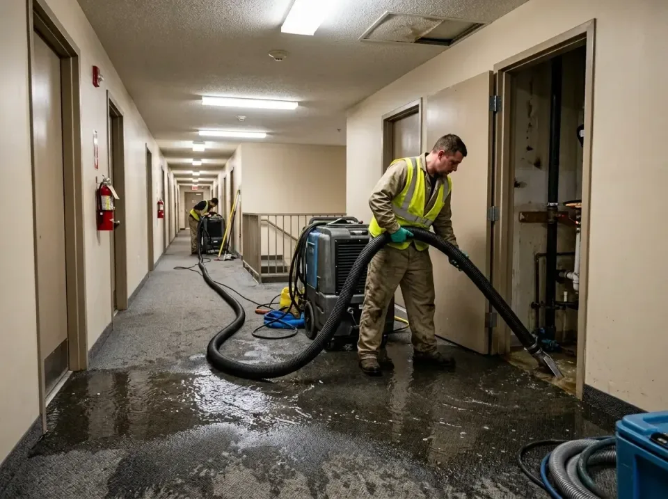 multi-unit-apartment-hallway-f-005 — frequently asked questions, Emergency Burst Pipe Water Extraction & Removal in Randalls…